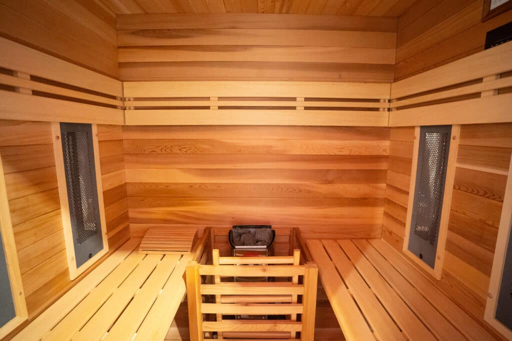Interior de sauna